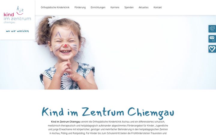 Screenshot of kiz-chiemgau.de