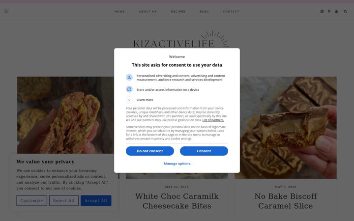 Screenshot of kizactivelife.com