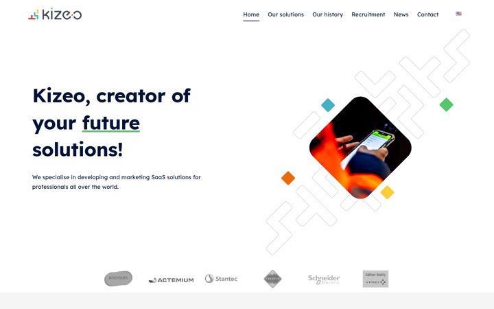 Screenshot of kizeo.com