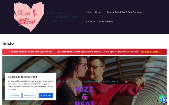 Screenshot of kizzandbeat.com