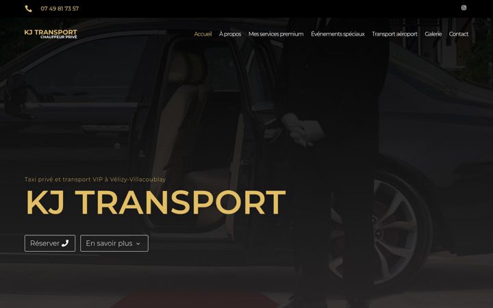 Screenshot of kj-transport.fr