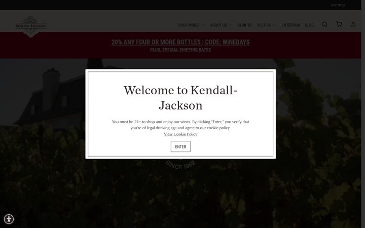 Screenshot of kj.com