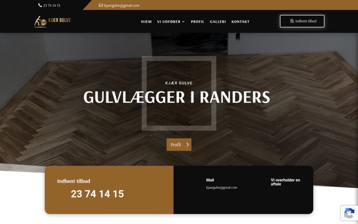 Screenshot of kjaergulve.dk