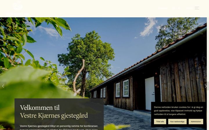 Skærmbillede af kjaernes.no