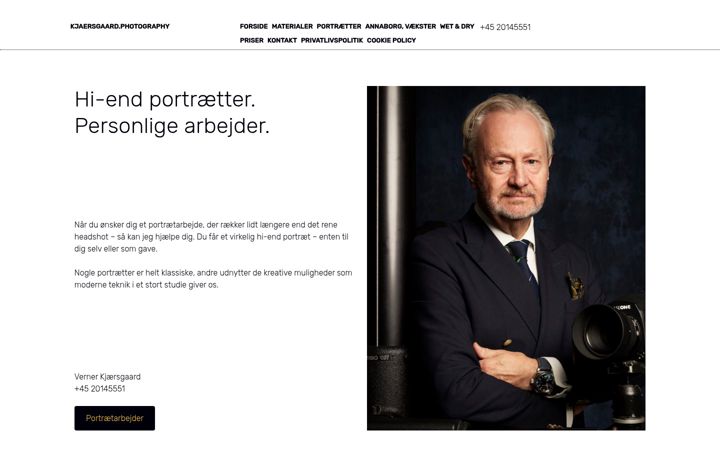Screenshot of kjaersgaard.photography