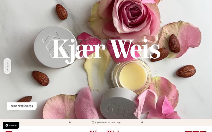 Screenshot of kjaerweis.com