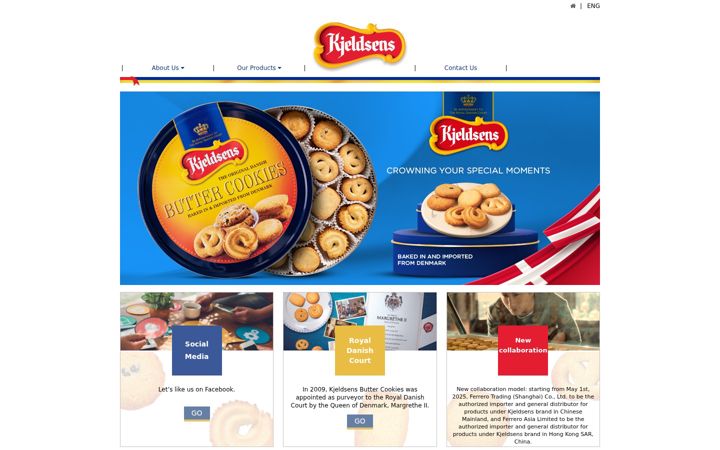 Screenshot of kjeldsens.com