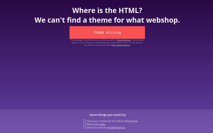 Screenshot of kjeledress.com