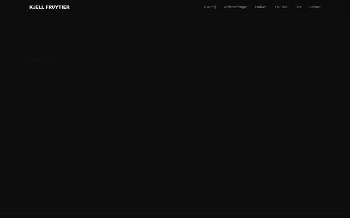 Screenshot of kjellfruytier.com