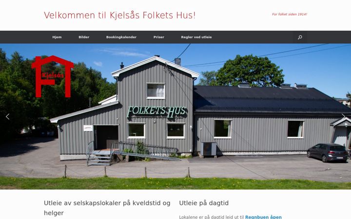 Screenshot of kjelsasfolketshus.com