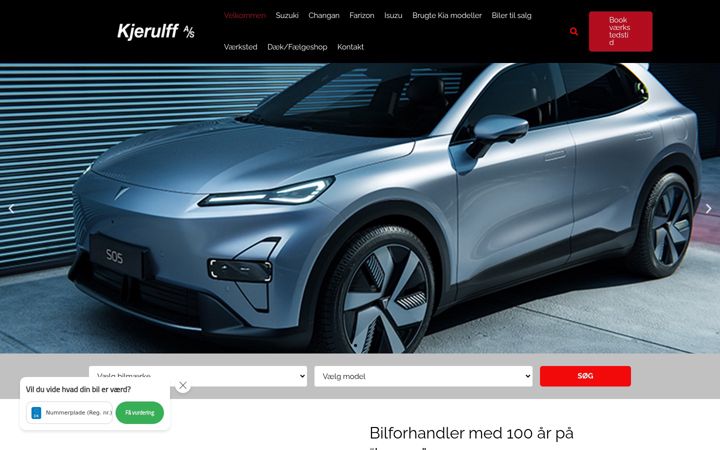 Screenshot of kjerulff.dk