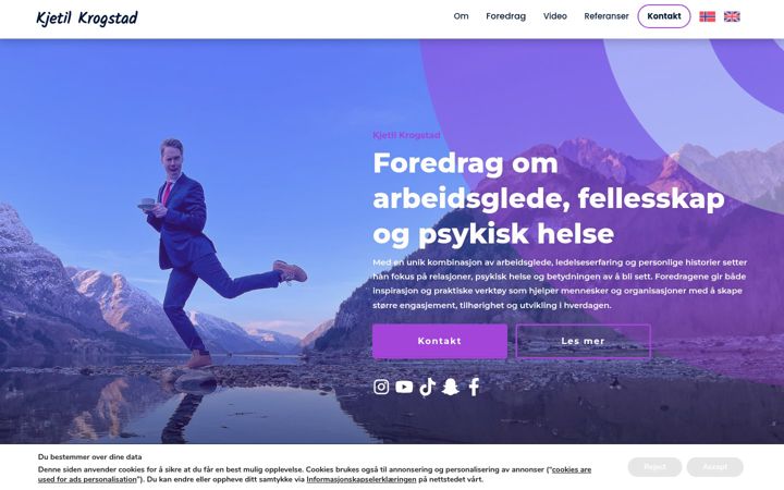 Screenshot of kjetilkrogstad.com