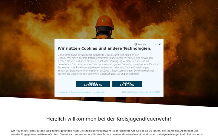 Screenshot of kjf-dithmarschen.de