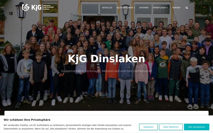 Screenshot of kjg-dinslaken.de