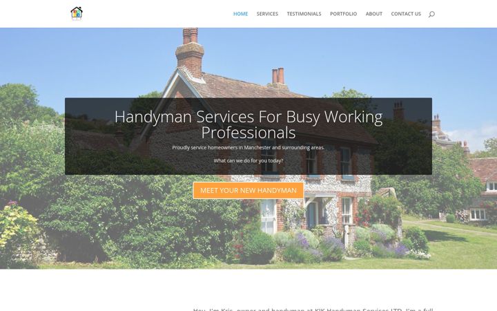 Screenshot of kjkhandymanservices.com