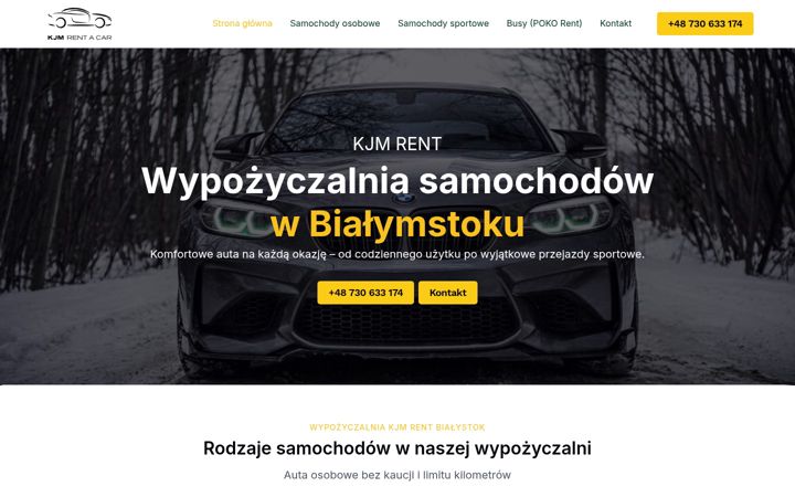 Screenshot of kjmrent.pl