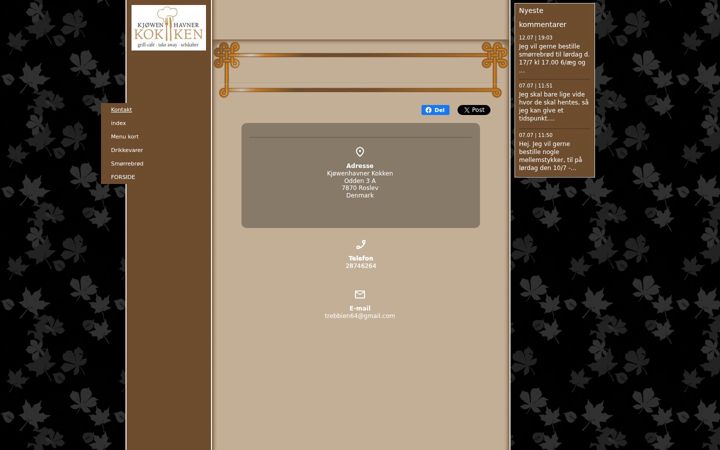 Screenshot of kjoewenhavnerkokken.dk