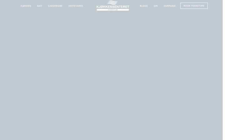 Screenshot of kjokkensenteret.no