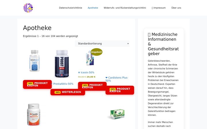 Screenshot of kjp-praxis-wieland.de