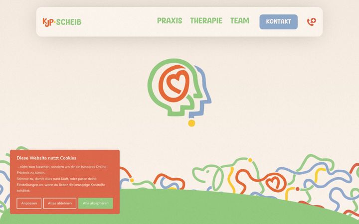 Screenshot of kjp-scheib.de
