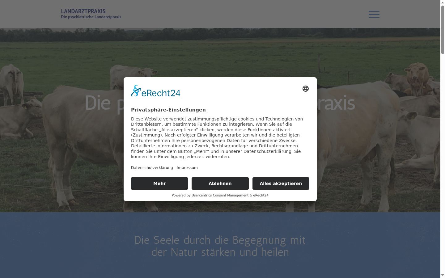 Screenshot tal-banner tal-kunsens muri qabel kwalunkwe interazzjoni