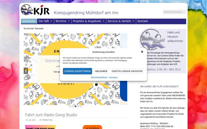 Screenshot of kjr-muehldorf.de