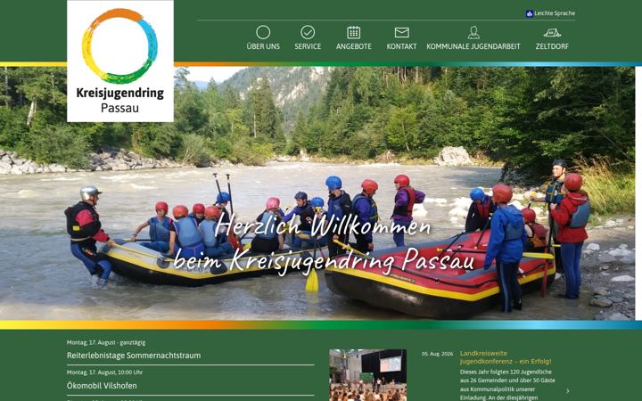 Screenshot of kjr-passau.de