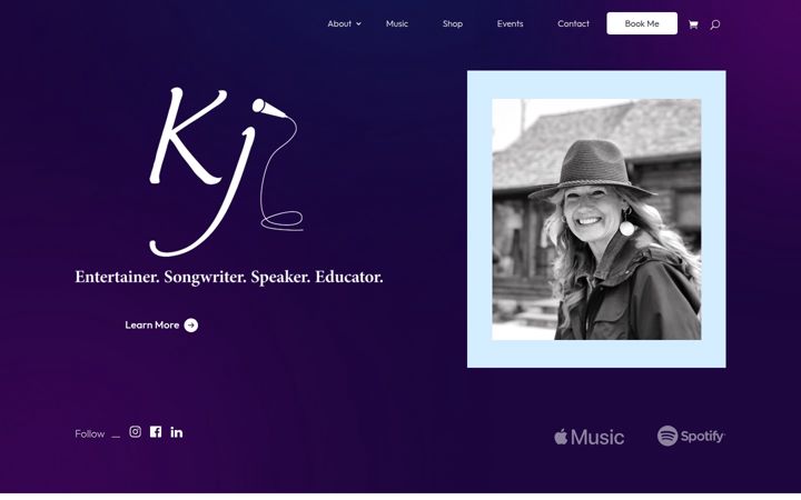 Screenshot of kjsmile.com