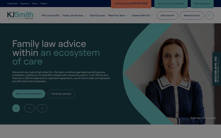 Screenshot of kjsmith.co.uk