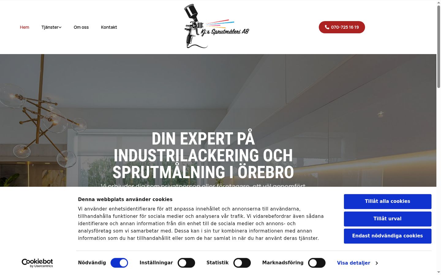 Captura de ecrã do banner de consentimento apresentado antes de qualquer interação