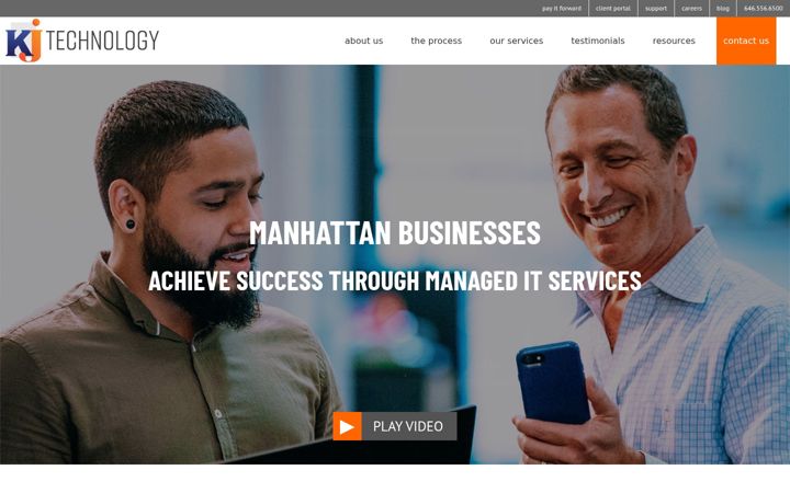 Screenshot of kjtechnology.com
