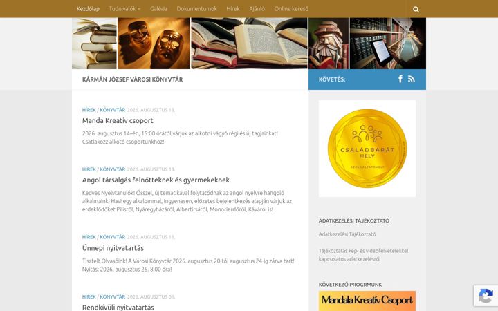 Screenshot of kjvk.hu