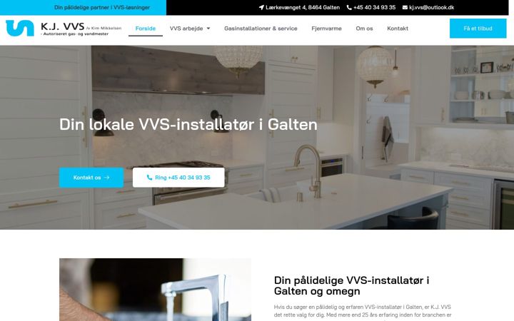 Screenshot of kjvvs.dk