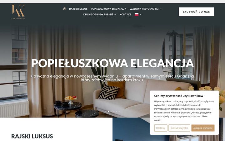 Screenshot of kk-apartments.pl