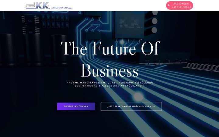 Screenshot of kk-elektrotechnik.de