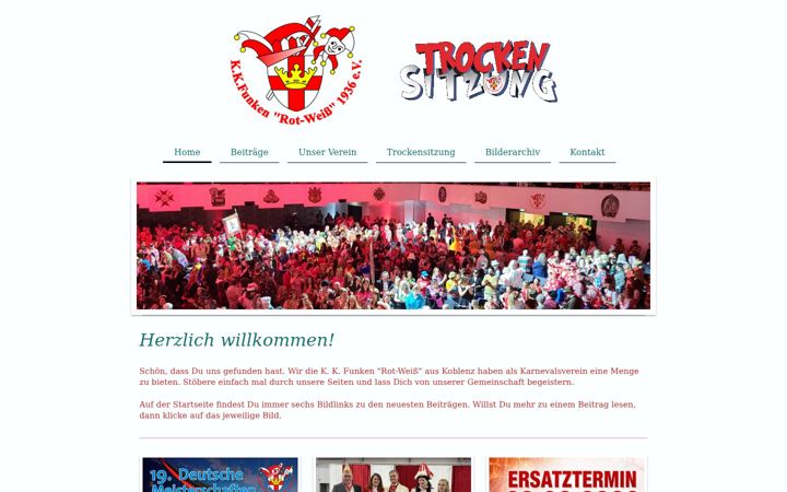 Screenshot of kk-funken-rot-weiss.de