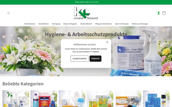 Screenshot of kk-hygiene.de