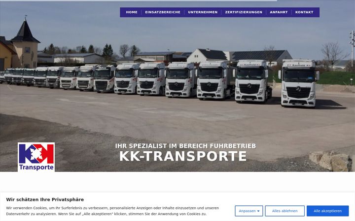 Screenshot of kk-transporte.de