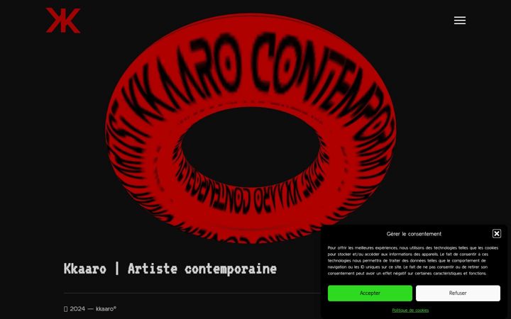 Screenshot of kkaaro.com