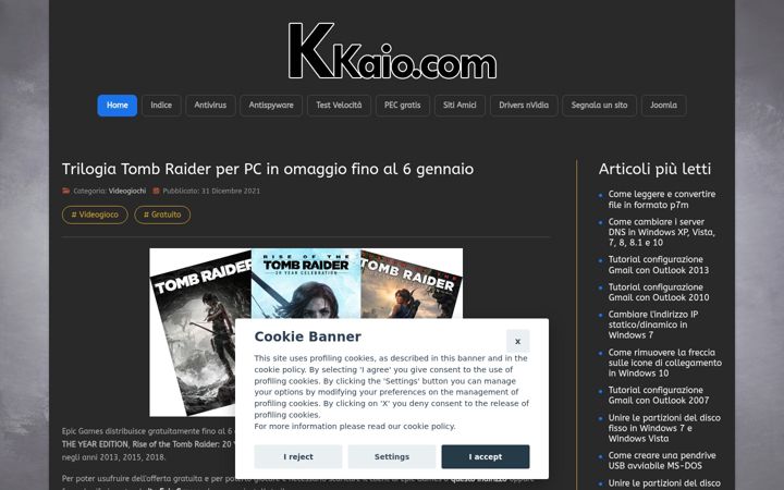 Screenshot of kkaio.com
