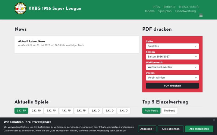 Screenshot of kkbg-super-league.de