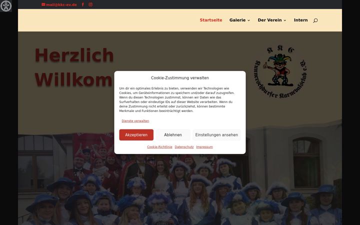 Screenshot of kkc-ev.de