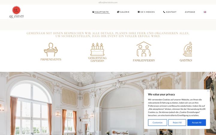 Screenshot of kkevents.at