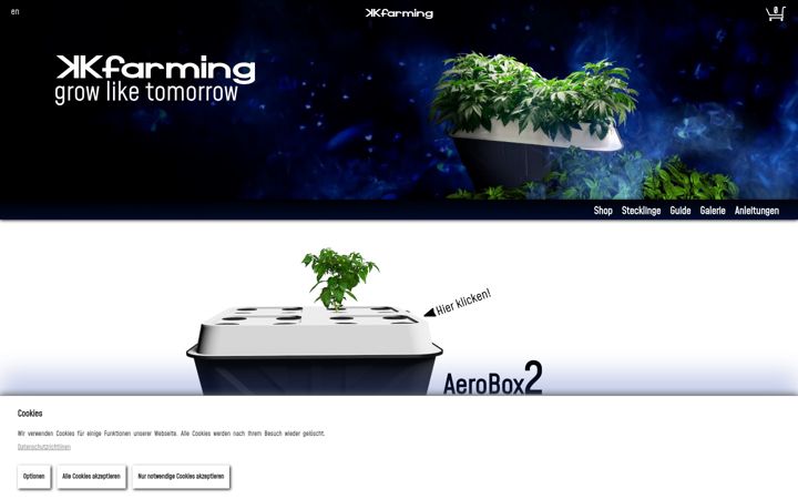 Screenshot of kkfarming.com
