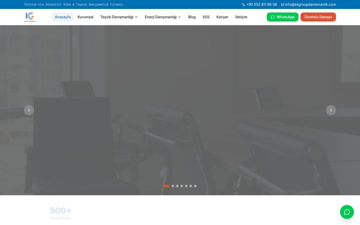 Screenshot of kkgroupdanismanlik.com