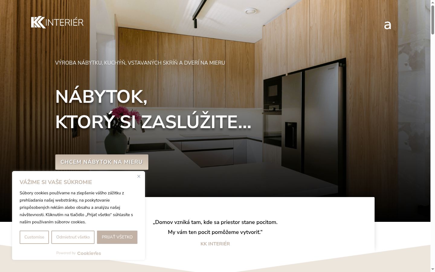 Képernyőkép a bármilyen interakció előtt megjelenő hozzájárulási bannerről