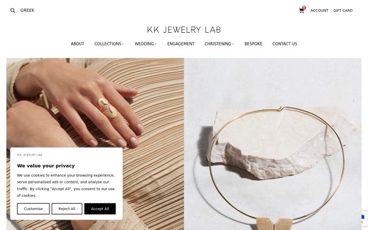 Screenshot of kkjewelrylab.com