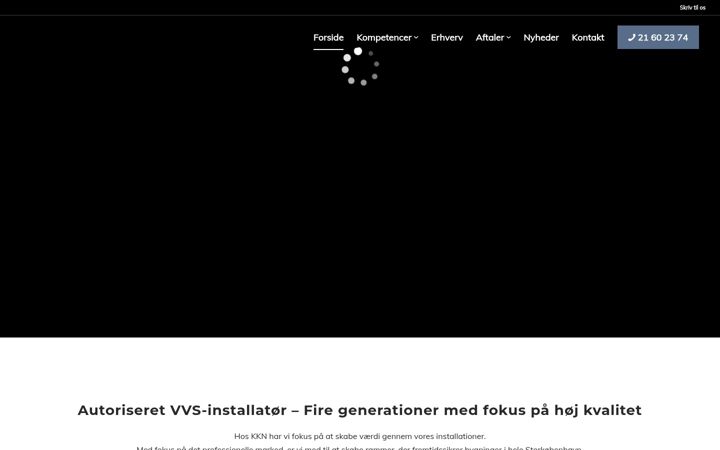Screenshot of kknvvs.dk