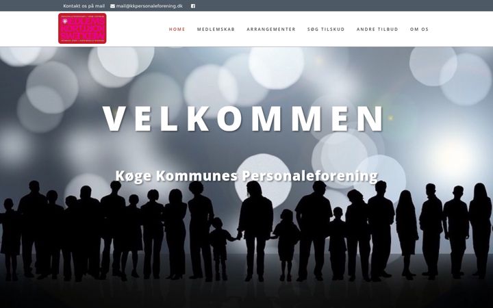 Screenshot of kkpersonaleforening.dk