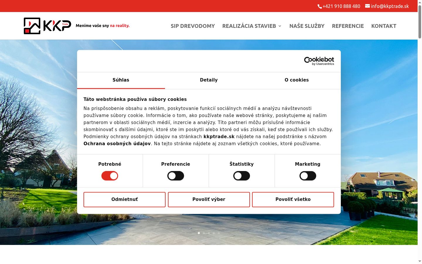 Screenshot des Einwilligungsbanners vor jeglicher Interaktion